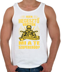 printfashion Igen hegesztő vagyok - Férfi atléta - Fehér (16372109)