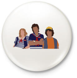 printfashion Stranger Things - Kitűző, hűtőmágnes - Fehér (3082108)
