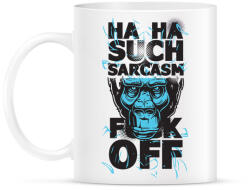printfashion Gorilla - fuck off - Bögre - Fehér (4218985)