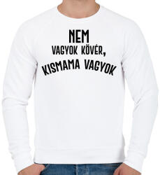 printfashion Nem vagyok kövér, terhes vagyok - Fekete - Férfi pulóver - Fehér (7053992)