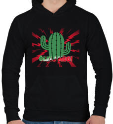 printfashion ÖLELJ MEG - Férfi kapucnis pulóver - Fekete (10984706)