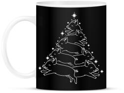 printfashion Malac karácsonyfa - Bögre - Fekete (14714284)