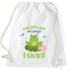 printfashion Egy lány - Béka - Sportzsák, Tornazsák - Fehér (10770867)