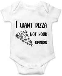 printfashion I want pizza - Telefontok - Baba Body - Fehér (7010353)