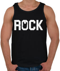 printfashion Rock and roll - Férfi atléta - Fekete (291018)