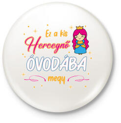 printfashion Ez a kis hercegnő - Kitűző, hűtőmágnes - Fehér (13754643)
