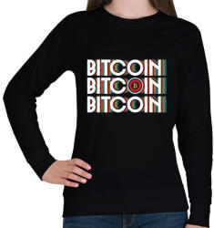 printfashion BITCOIN 4 EVER 54 - Női pulóver - Fekete (6119443)