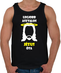 printfashion Legjobb asztalos - Férfi atléta - Fekete (1843165)