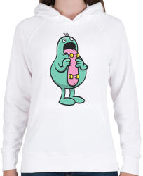 printfashion Nyelves - Női kapucnis pulóver - Fehér (2258372)