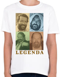 printfashion Bud Spencer legenda - Gyerek póló - Fehér (9828199)
