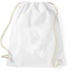 printfashion Kosaras koponya - Sportzsák, Tornazsák - Fehér (8046478)