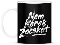 printfashion nem-kerek-zacskot-paint-white - Bögre - Fekete (1074185)