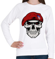 printfashion SOLDIER SKULL - Női pulóver - Fehér (2159992)