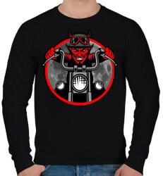 printfashion Béka - Férfi pulóver - Fekete (2282216)