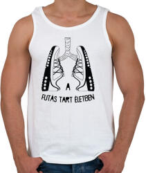 printfashion A futás tart életben - Férfi atléta - Fehér (7354900)