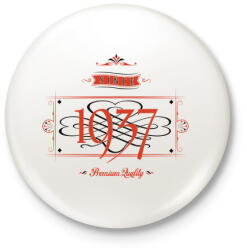 printfashion since-1937-red-black - Kitűző, hűtőmágnes - Fehér (3076483)