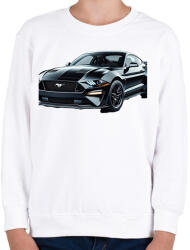 printfashion Mustang - Gyerek pulóver - Fehér (15209057)