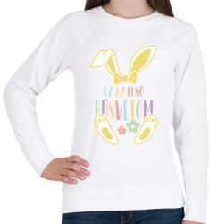 printfashion Első húsvétom - Női pulóver - Fehér (13108242)