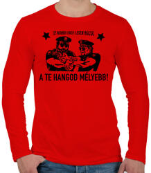 printfashion Legénybúcsú sztárok - Férfi hosszú ujjú póló - Piros (2619434)