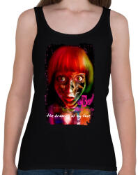 printfashion THE DRAWING OF MY FACE - Női atléta - Fekete (301639)