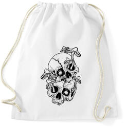 printfashion Koponyák - Sportzsák, Tornazsák - Fehér (13641907)