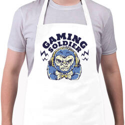 printfashion Gaming soldier - Kötény - Fehér (11069226)