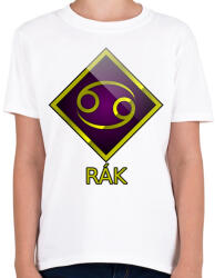 printfashion Rák - Gyerek póló - Fehér (5350481)