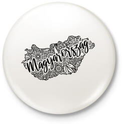 printfashion Magyarország - Kitűző, hűtőmágnes - Fehér (7459700)