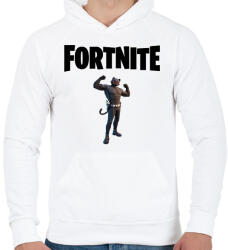 printfashion Fortnite Shadow Meowscles - Férfi kapucnis pulóver - Fehér (2643968)