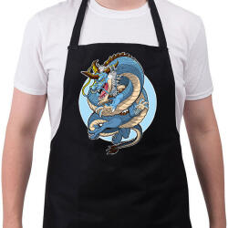 printfashion Sárkány - Kötény - Fekete (13963952)