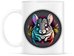 printfashion Színes csincsilla - Bögre - Fehér (13845872)