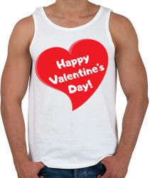 printfashion Happy Valentine's Day - Férfi atléta - Fehér (12067882)