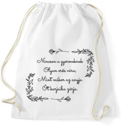 printfashion Anyák napi vers - Sportzsák, Tornazsák - Fehér (13296793)