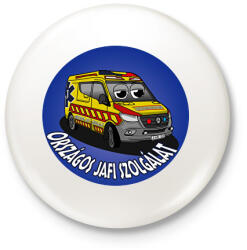 printfashion Jafi mentőautó pisti 3 - Kitűző, hűtőmágnes - Fehér (13333591)