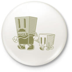 printfashion Sugar daddy - Kitűző, hűtőmágnes - Fehér (11845849)