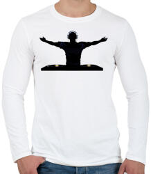 printfashion Dj - Férfi hosszú ujjú póló - Fehér (4445927)