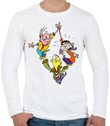 printfashion Ed Edd Eddy - Férfi hosszú ujjú póló - Fehér (2368217)