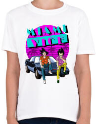 printfashion Dragon Ball Miami Vice - Gyerek póló - Fehér (1694288)