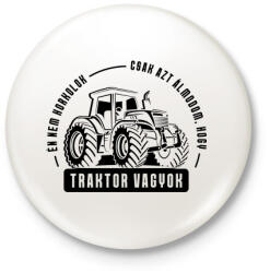 printfashion Azt álmodom traktor vagyok - Kitűző, hűtőmágnes - Fehér (3423480)