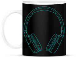 printfashion Fejhallgató - Bögre - Fekete (5326307)