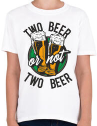 printfashion TWO beer - Gyerek póló - Fehér (12352074)