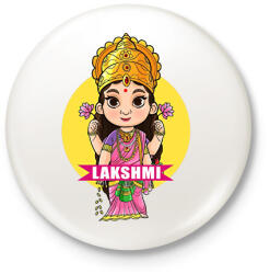 printfashion lakshmi06 - Kitűző, hűtőmágnes - Fehér (15903584)