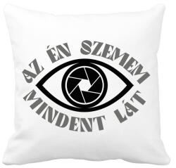 printfashion Az én szemem mindent lát - Fotós - Párnahuzat, Díszpárnahuzat - Fehér (7259506)