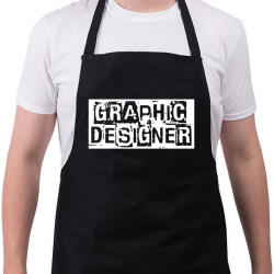 printfashion Graphic designer - Kötény - Fekete (12692520)