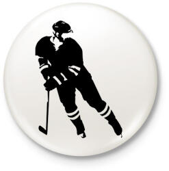 printfashion Hokista 01 - Kitűző, hűtőmágnes - Fehér (11709878)