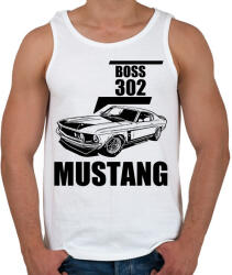 printfashion mustang boss 302 - Férfi atléta - Fehér (13396145)
