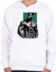 printfashion Gym 02 - Gyerek kapucnis pulóver - Fehér (12350750)