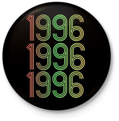 printfashion 1996 - Kitűző, hűtőmágnes - Fekete (4280299)