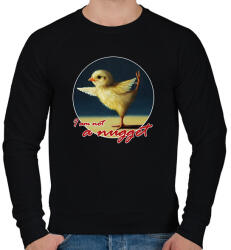 printfashion I am not nugget - Férfi pulóver - Fekete (8150295)