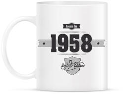 printfashion born-in-1958-(dark&lightgrey) - Bögre - Fehér (790257)